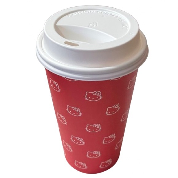 NEW Hello Kitty Hot Cup Set Of 10 W/ Lids + Sleeves - Picture 4 of 15